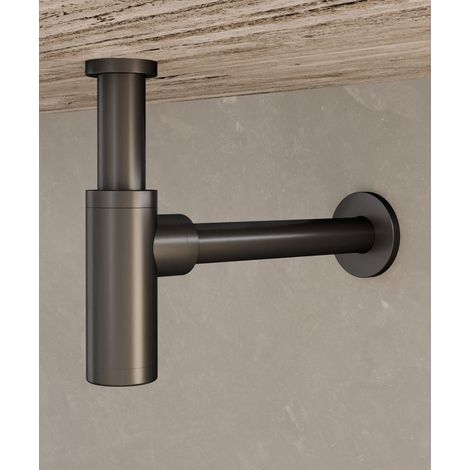 Siphon de lavabo - Gun métal