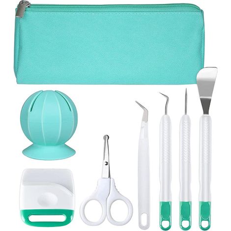 Kit D'outils Pour Le Décapage De Vinyle - 8 Pièces Avec Collecteur En Gel De Silice - Pour Découpe Et Application De Vinyl Sur Plaque De Coupe (1/5)