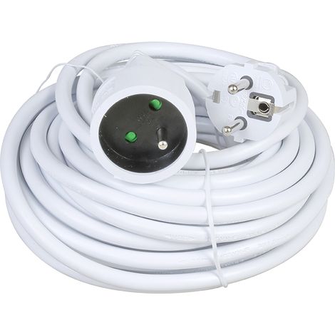 Estensione elettrica 2P+T, 10/16A, 230V - H05 VV-F 3G1,5MM² 10m