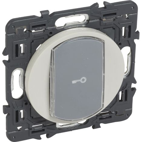 Poussoir Porte étiquette Complet Blanc LEGRAND 067727 (1/3)