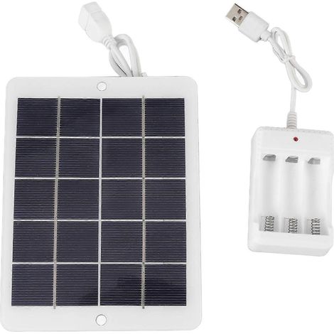 Chargeur solaire 3W 5V - Taux de conversion élevé, rendement élevé, panneau solaire portable, compatible avec une utilisation en extérieur (1/5)