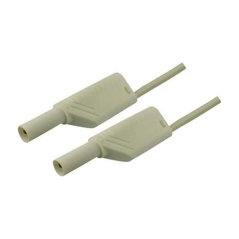 Hirschmann Test & Measurement MLS WS 100/2,5 Puntali di sicurezza Spina a banana 4 mm Spina a banana 4 mm 1.00 m Bianco