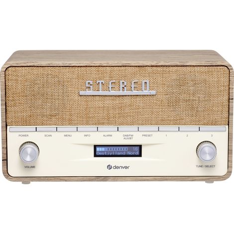 Denver DAB-36LW LIGHT WOOD Tischradio DAB+, UKW Holz (matt) (1/5)