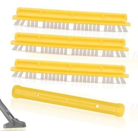 Lot de 4 Brossettes compatibles avec Brosse Joint Kärcher XXL, série brosses interchangeables pour Le Nettoyage hygiénique des Joints Ciment et carrelage - (1/5)