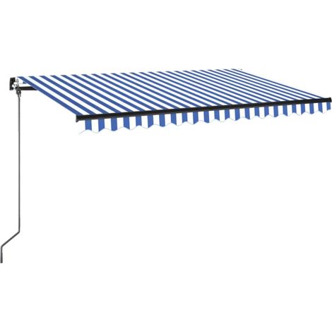 Maison Exclusive - Markise Manuell Einziehbar 400x350 cm Blau und