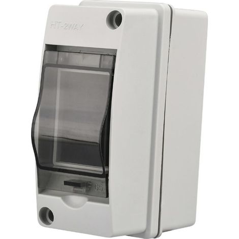 Coffret Electrique 2 Modules Etanche Exterieur IP65 Boitier Etanche Electrique Exterieur Armoire Electrique Convient aux Garages, Villas, Bornes de Recharge,Chantiers de Construction (1/4)