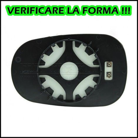 Piastra specchio retrovisore lato dx-passeggero renault megane i