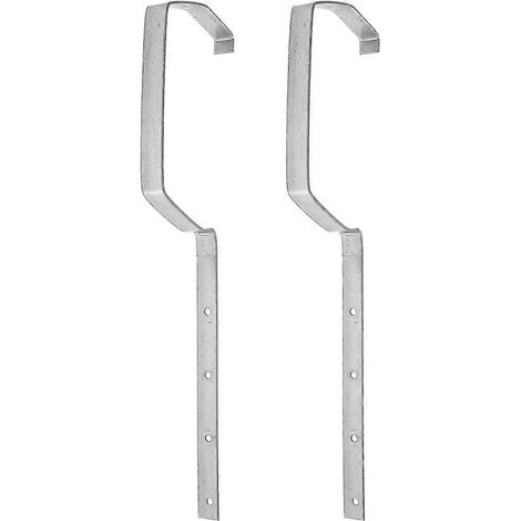 Lot de 2 supports de gouttière de toit avec couvercles de déviation, supports de drainage et chaîne métallique robuste. (1/5)