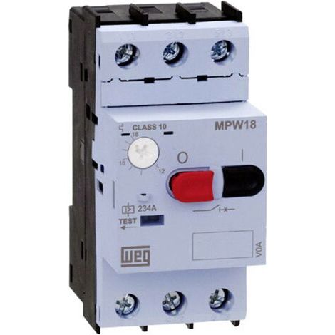 Disjoncteur de protection moteur réglable WEG MPW18-3-D016 12429368 1.6 A 1 pc(s) (1/2)