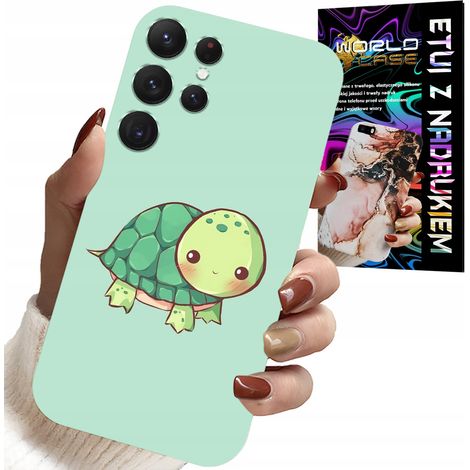 Coque pour Samsung Galaxy S23 Ultra - Motifs tortues mignons pour enfants + film métallisé (1/5)