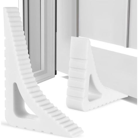 2 butées de porte et de fenêtre en caoutchouc, cales de fenêtre de ventilation, cales de porte sans perçage, fixations pour contre-fenêtres (1/5)