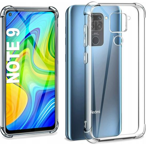 COQUE DE PROTECTION POUR XIAOMI REDMI NOTE 9 COQUE EN CAOUTCHOUC SILICONE MINCE ANTICHOC + VERRE (1/5)