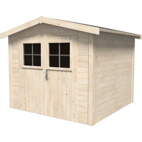 Casetta in Legno 2.3x2.3 mt a Pannelli 19 mm Moderna Porta Attrezzi da Giardino (1/3)