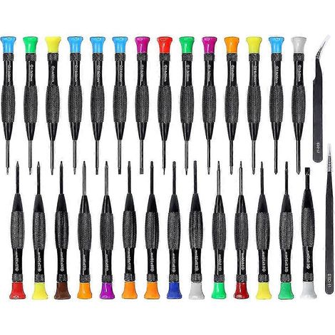 Kit de tournevis Torx 30 en 1, ensemble de tournevis de précision magnétiques avec mini-tournevis plats, protection ESD Yuante (1/5)