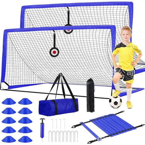 Portable Football Goal Set 6 4ft 9.5mm Fiberglass Rod Easy Installation