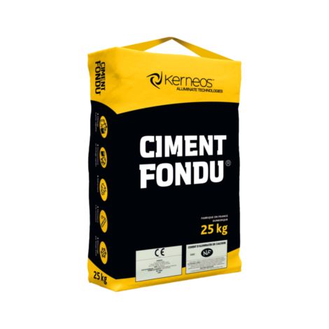 Ciment fondu 25 kg – Accélérateur pour ciment Portland – Pour scellements rapides et petites réparations – KERNEOS