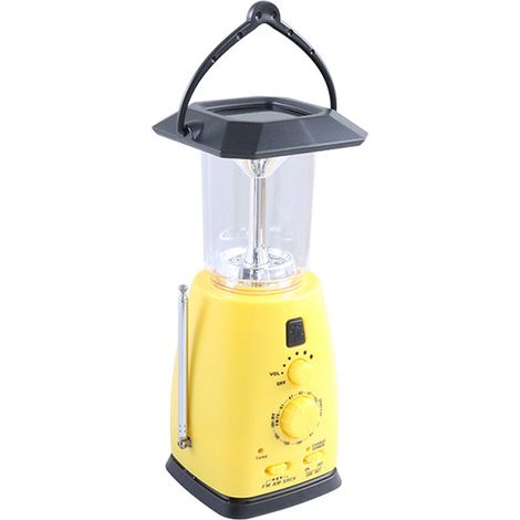 1 Radio AM/FM, dynamo manuel, solaire, lampe LED 8 unités, chargeur téléphone, extérieur urgence (1/5)