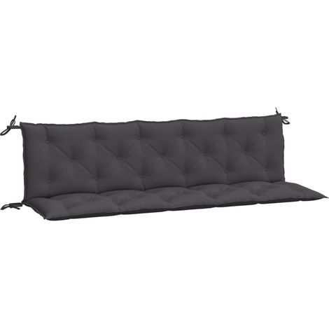 Maison Exclusive - Gartenbank-Auflagen 2 Stk. Anthrazit 180x50x7
