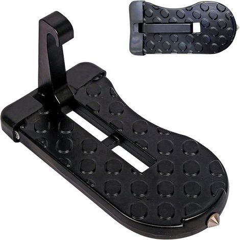 Ecleanfy - Pédale Porte Voiture Pliable,Marchepieds de Porte Universels pour Véhicules avec Verrous de Porte en U SUV, Jeep, RV (1/5)
