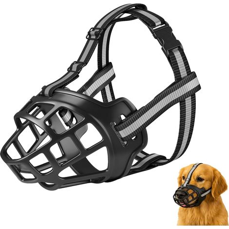 Dog Muzzle for Dogs, Size 5, Anti Barking, Dog Muzzle for Small, Medium and Large with Adjustable Straps, Prevent Bites (1/5)