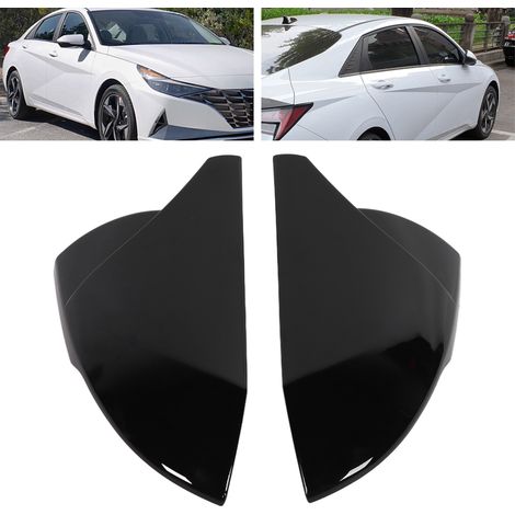 Fahrzeugmodifikationen: Bullhorn-Außenspiegelkappen für Hyundai Elantra (ab 21) (Ersatz) (universell für Links- und Rechtslenker) (Paar) schwarz (1/5)