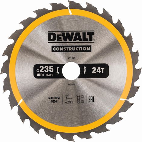 Dewalt DT1954-QZ Lame Sega Circolare 235x30mm 24T Legno