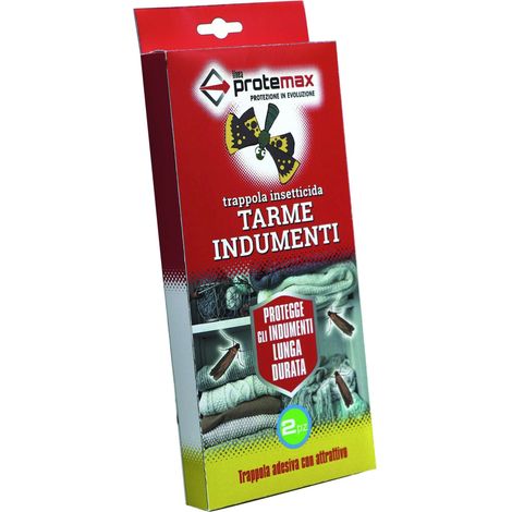 TRAPPOLA ADESIVA PER TARME INDUMENTI 2 pz. - 12 confezioni