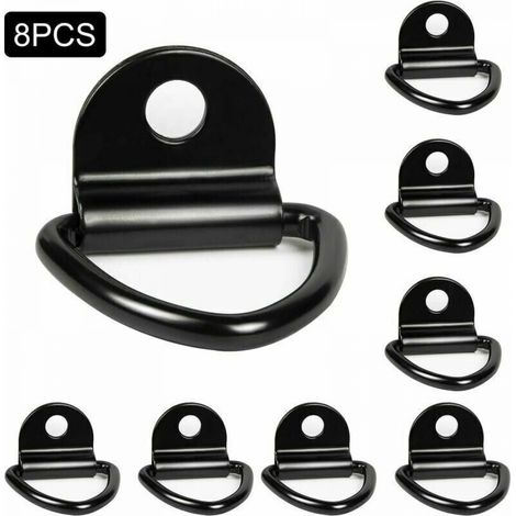 Lot de 8 anneaux d'arrimage robustes pour bateaux, camionnettes, camions, entrepôts (1/5)