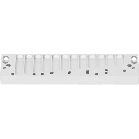 Combinaison pour Harmonica Chromatique 12 Trous, Finition Argent Givré, Compatible avec Hohner 270D (1/5)