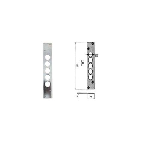 CONTROPIASTRA PER PORTE BLINDATE 06220 mm.35x230 spessore mm.3 (06220) CISA