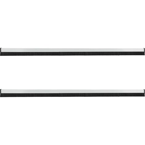 KOTARBAU® 2 pièces Joint Bas de Porte - PVC - 100 cm - Blanc - Brosse Bas de Porte Automatique  - Joint de Battant D'entrée - Protection Contre le Vent et Les Insectes - Facile À Installer (1/5)