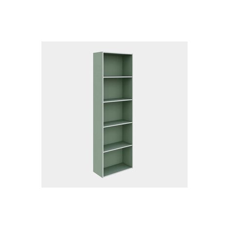 LIBRERIA 4 RIPIANI 50X22,8X157,4 CM VERDE SALVIA