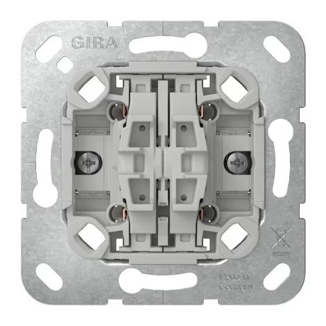 Gira Pulsante a bilanciere 4f contatto NA Inserto [314700], 3147 00