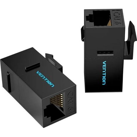 Adaptateur rj45 connecteur ipgb0-5 cat6 utp/ rj45 femelle - rj45 femelle/ 5 pcs/ noir