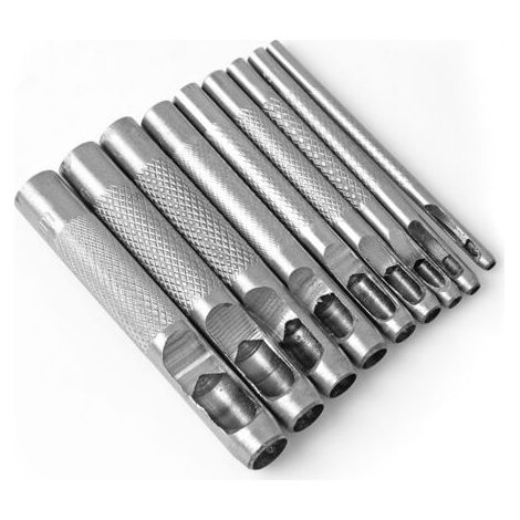 Poinçon Creux en Acier Rond 1 mm à 10 mm Creux Poinçon en Cuir Outils de Perforation de Trou Creux de Cuir (1/5)