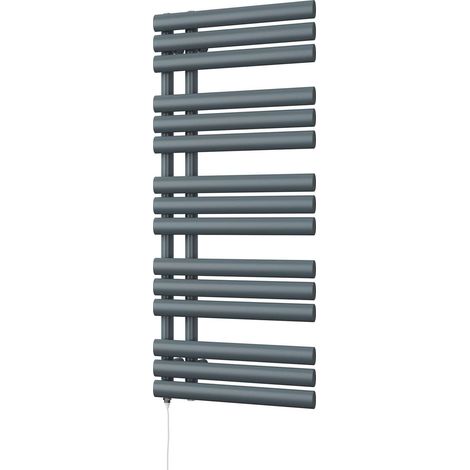 Percival - Anthracite Electric Towel Rail H1120mm x W500mm 500w Standard (1/3)