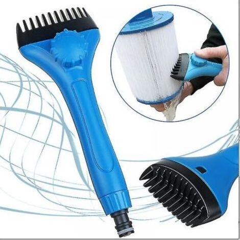 Nettoyeur de filtre de piscine à main, brosse de nettoyage, jacuzzi, Spa, étang, filtre de piscine, accessoire de nettoyage, 1 pièce (1/4)