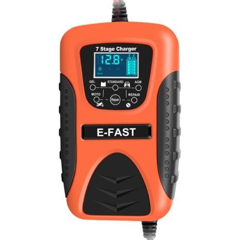 Desulfator de batterie, chargeur de batterie de voiture 7 étapes pour bateau pour tondeuse à gazon pour moto (1/5)