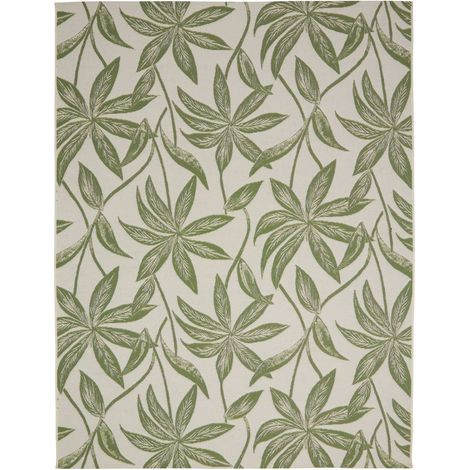 Tappeto per esterni kepa 300x200cm con motivo a foglie verdi - Atmosphera créateur d'intérieur (1/4)