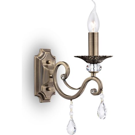 Applique murale Grace cristal laiton E14 Maytoni RC247