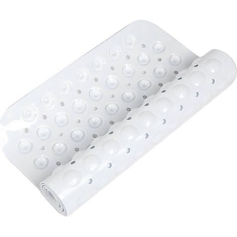 Tapis antidérapant PVC pour baignoire et douche, hôtel maison, avec ventouses, sol salle de bain, anti-chute, modèle universel (1/5)