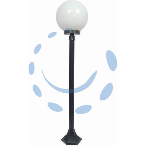 LAMPIONCINO SU PALO MODELLO SFERA NERO