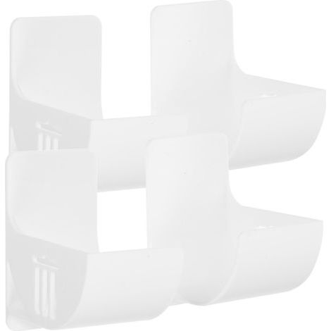 Paar Wand-Müllbeutelhalter, Müllbeutel-Organizer, Einkaufstütenspender – 7 x 6,5 x 4 cm – Weiß (1/3)