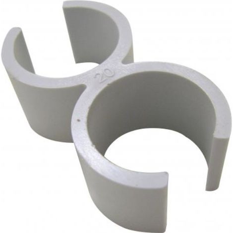100 attaches Fast-Ring doubles pour tubes ou gaines 20mm (A312150) (1/3)