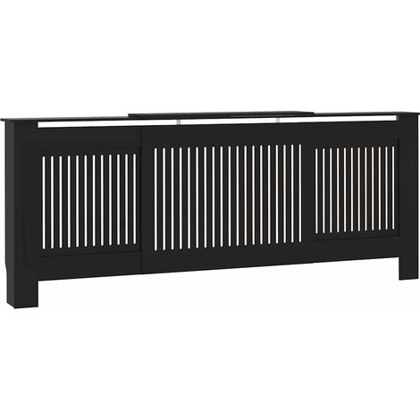 Cache-radiateur MDF Noir 205 cm