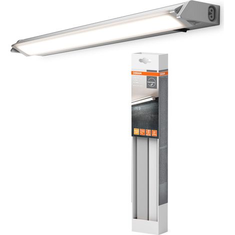 plafonnier LED avec fonction d'inclinaison 357mm argent en aluminium (1/5)