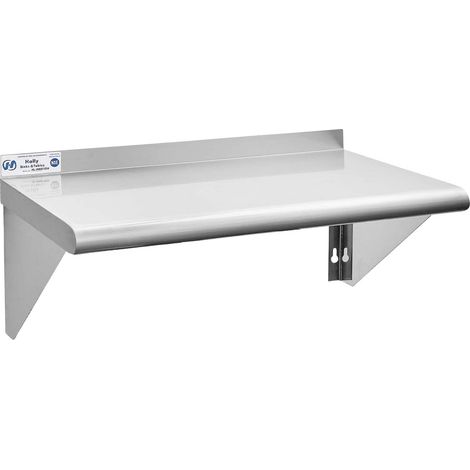 Étagère Flottante en Acier Inoxydable 35,6 x 61 cm, 113,4 kg, Support Mural pour Restaurant, Cuisine, Maison et hôtel (1/5)