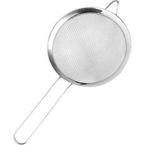 tamis De Filtre Farine Paissi En Acier Inoxydable 25.8 10.2cm Outil De Cuisson De Cuisine Tamis Farine Main (1/5)