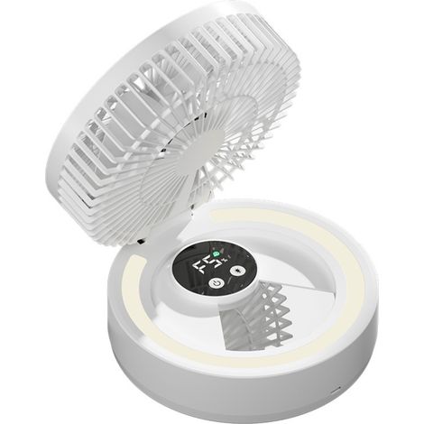 Ventilator Silencieux Ultra Puissant, Ventilator für den Tisch, tragbar, Ventilator für Büro, wiederaufladbar über USB, 1000 mAh (1/5)