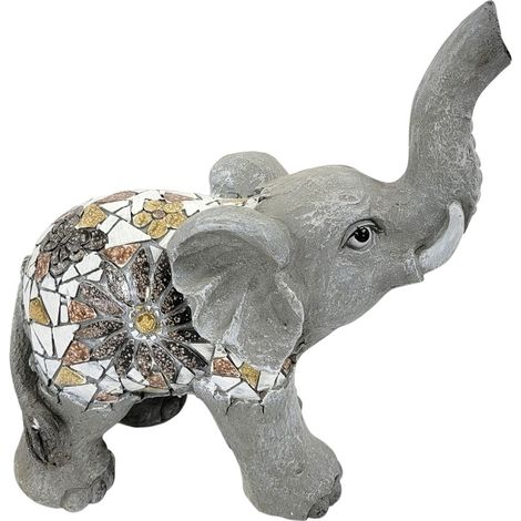 Figura decorativa di elefante africano esotico per casa e ufficio